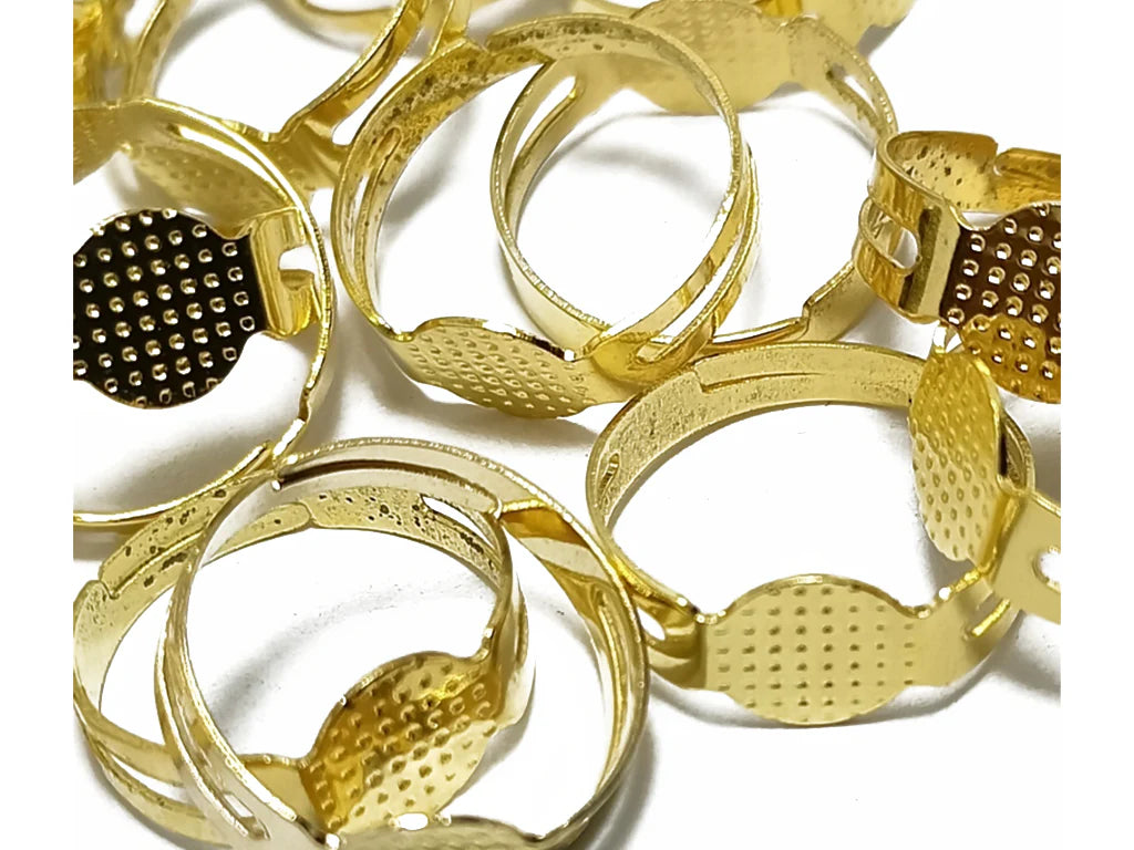 Golden Metal Ring Bases
