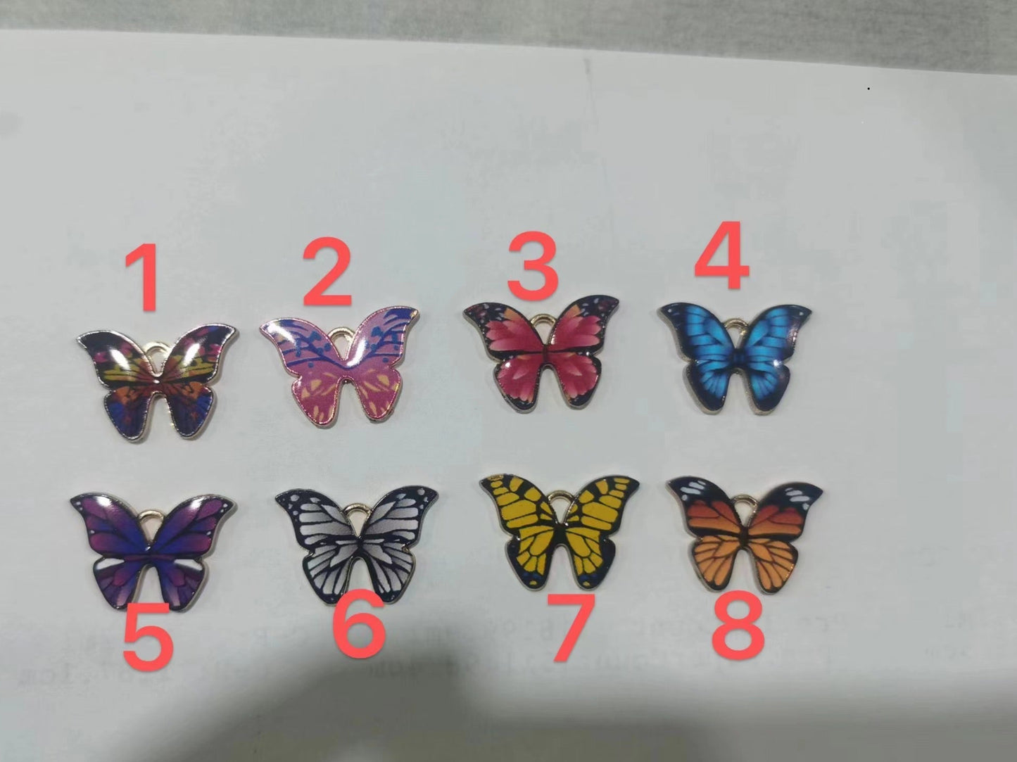 Butterfly print Charms