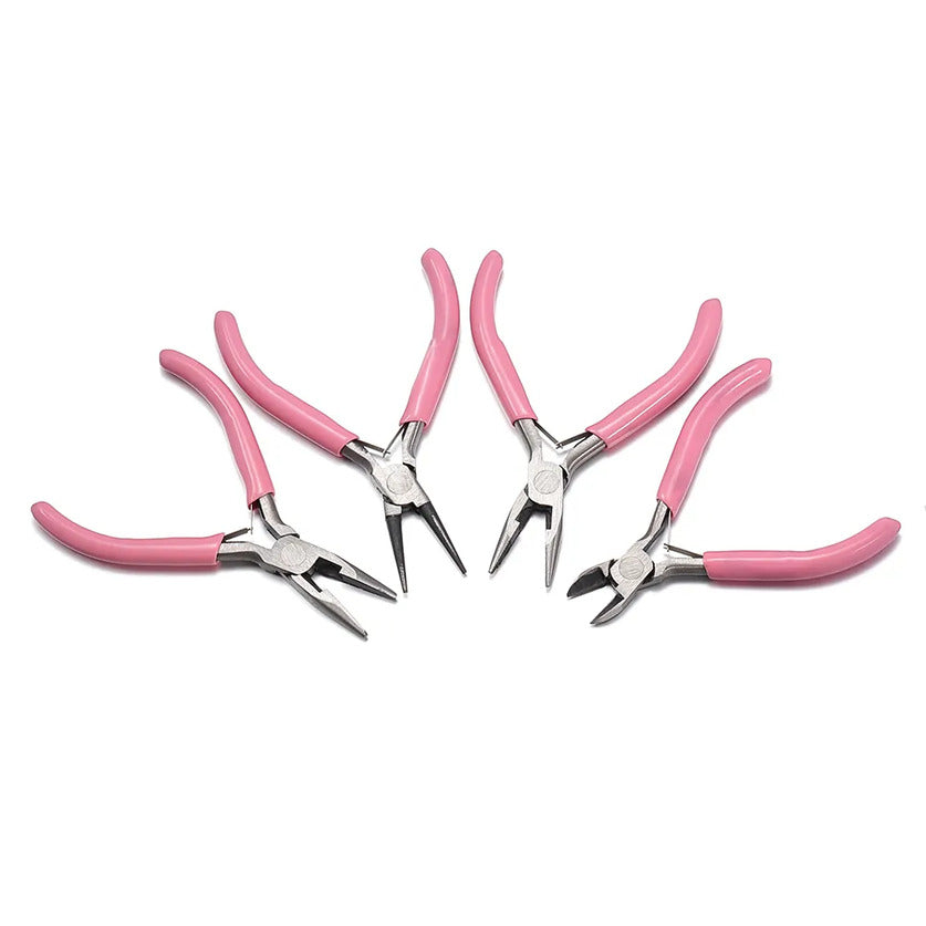 Pink Flat Nose Plier for Jewelry Making