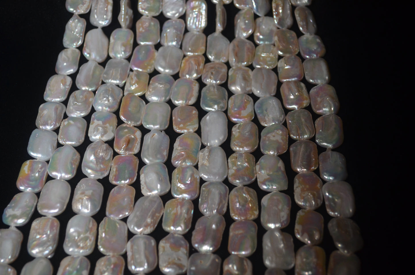Natural Baroque pearl Rectangle Size 21×13 19 Pcs