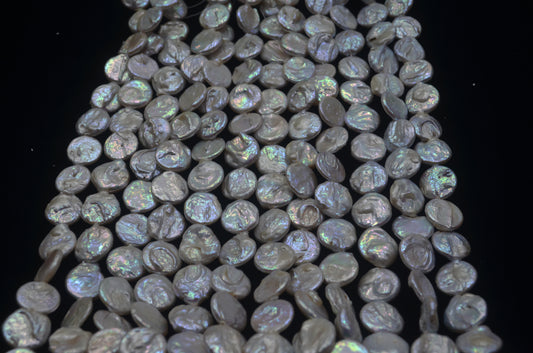 Natural Baroque pearl Tablet 15 mm 25 pcs
