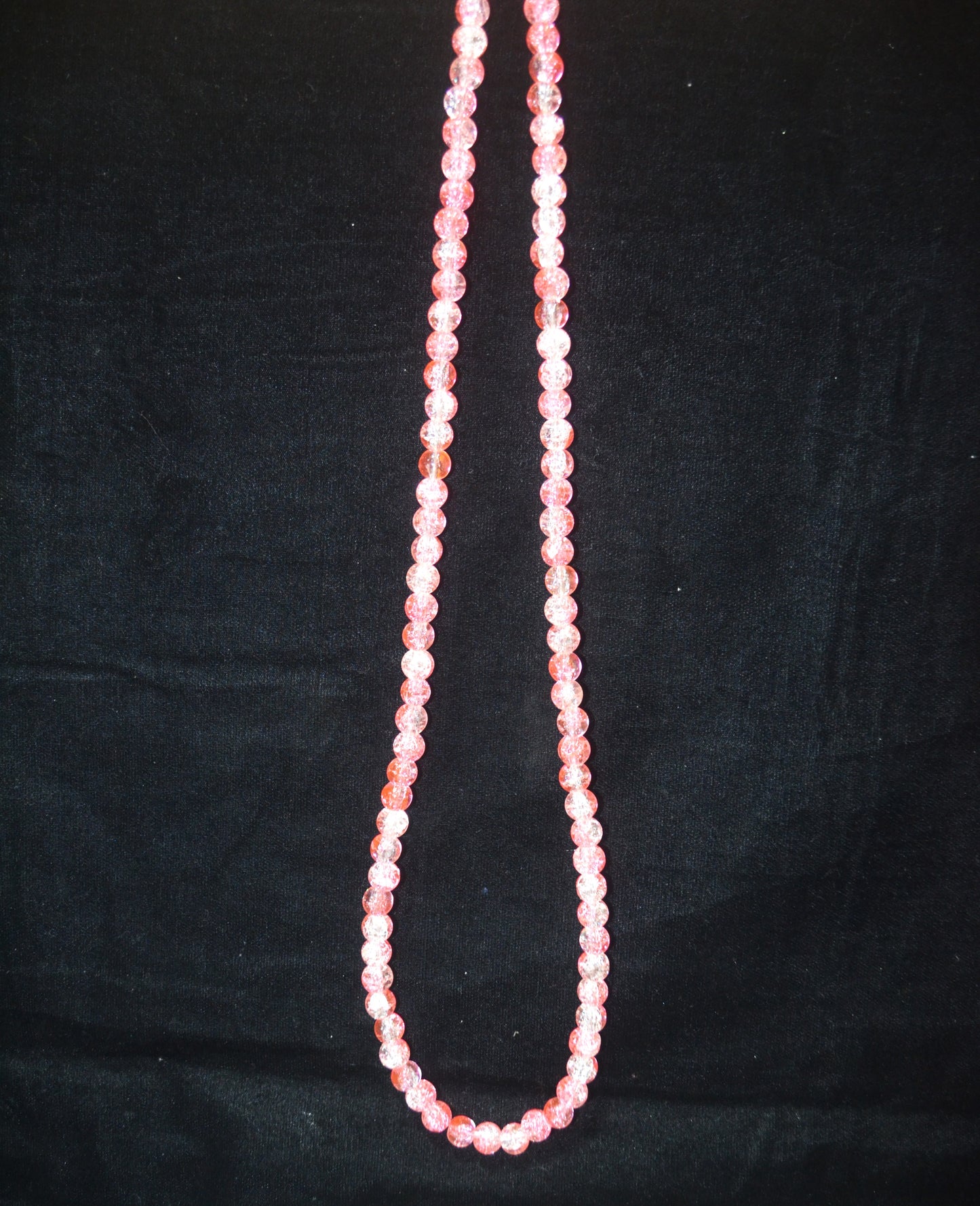 Dual-tone color Crackle Glass Beads - 26cm Strings, Pack of 5