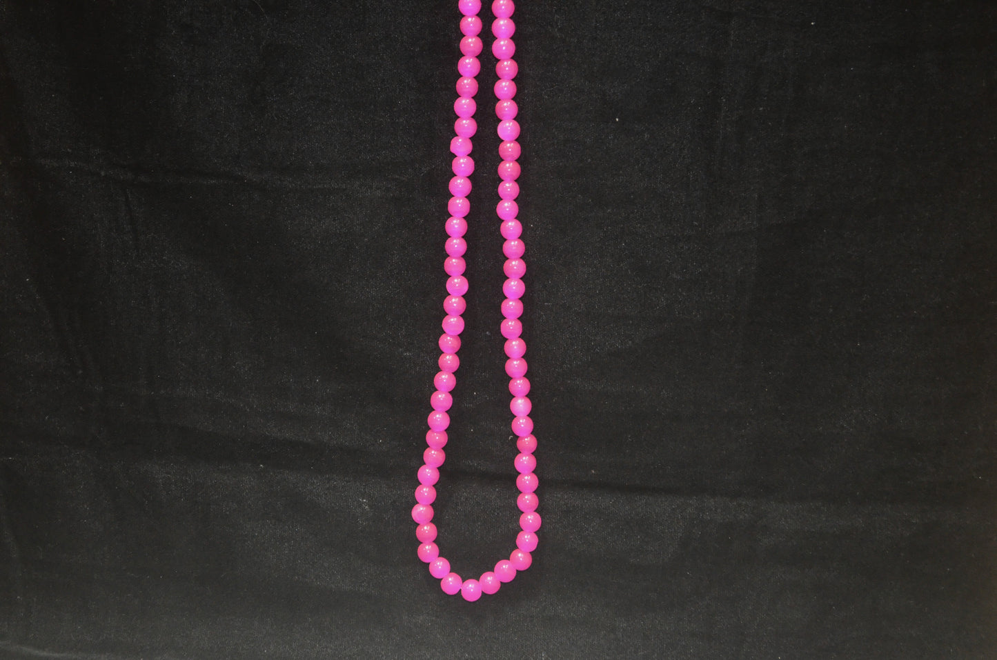 Pink glass beads 8mm - (Pack of 5)