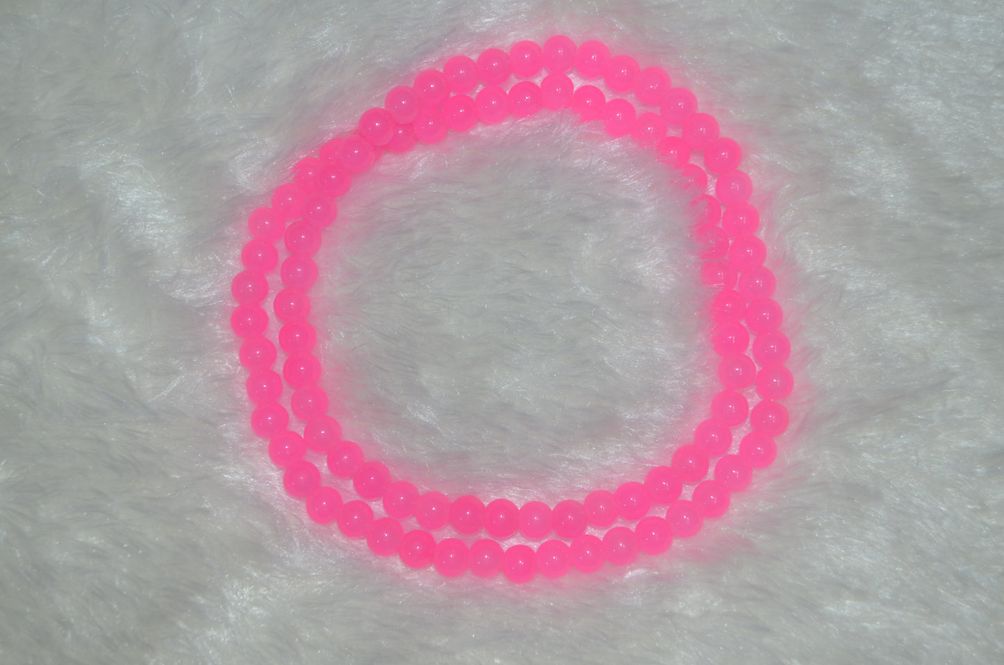 Baby Pink glass beads 8 mm (Pack of 5)