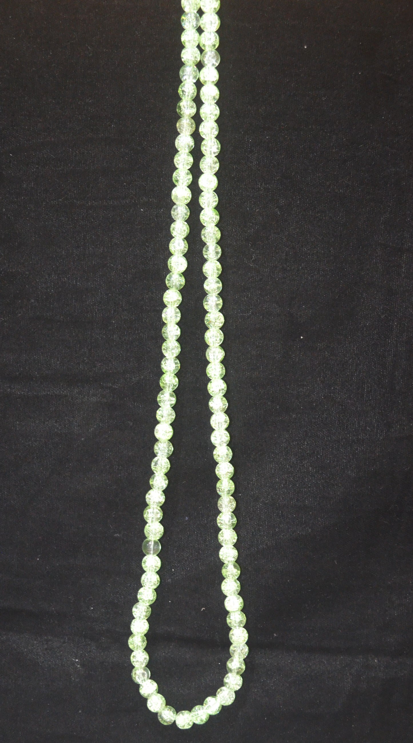 Crackle Glass Beads - 26cm Strings, Pack of 5