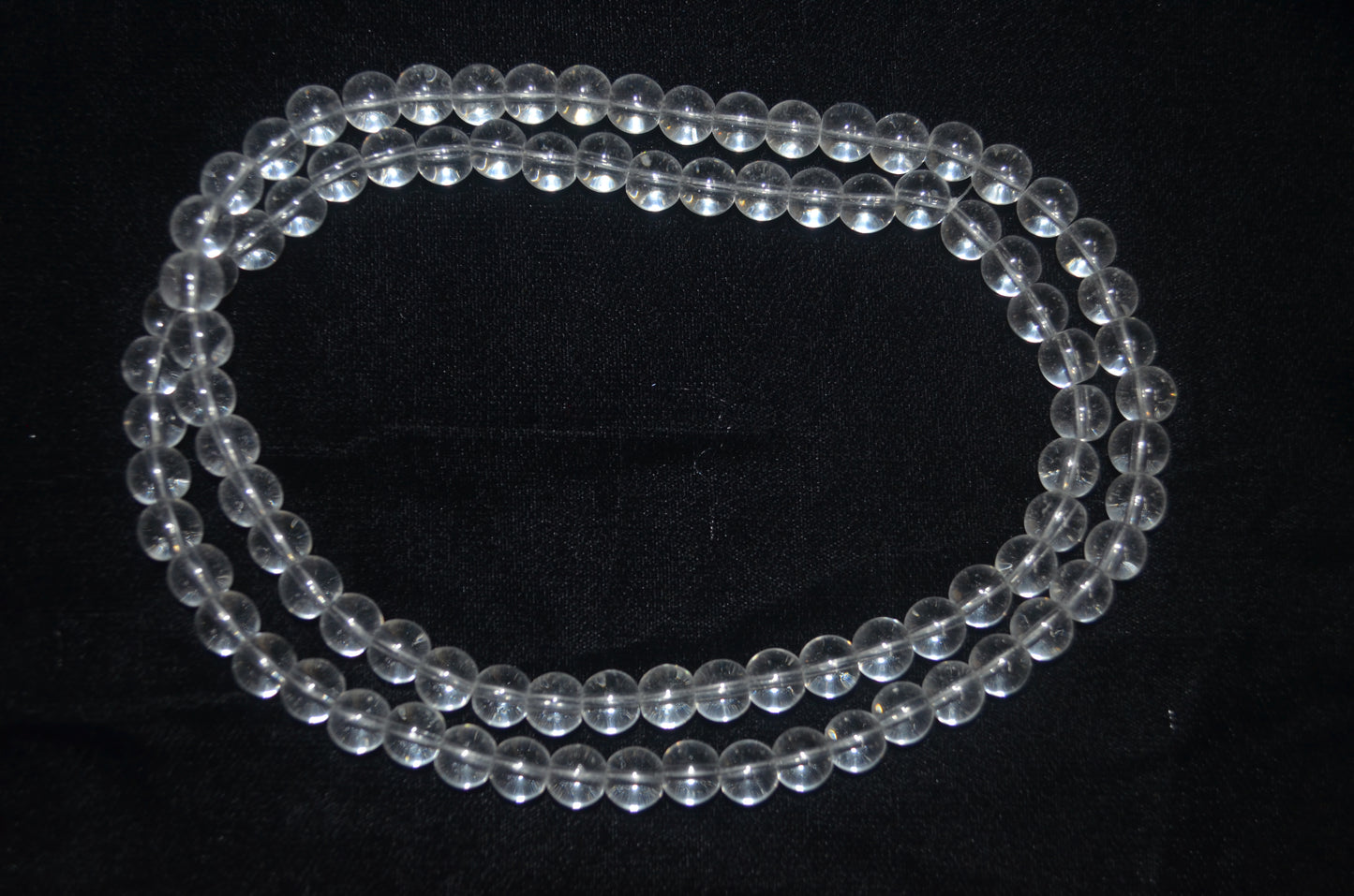 Clear glass beads 8 mm (Pack of 5)