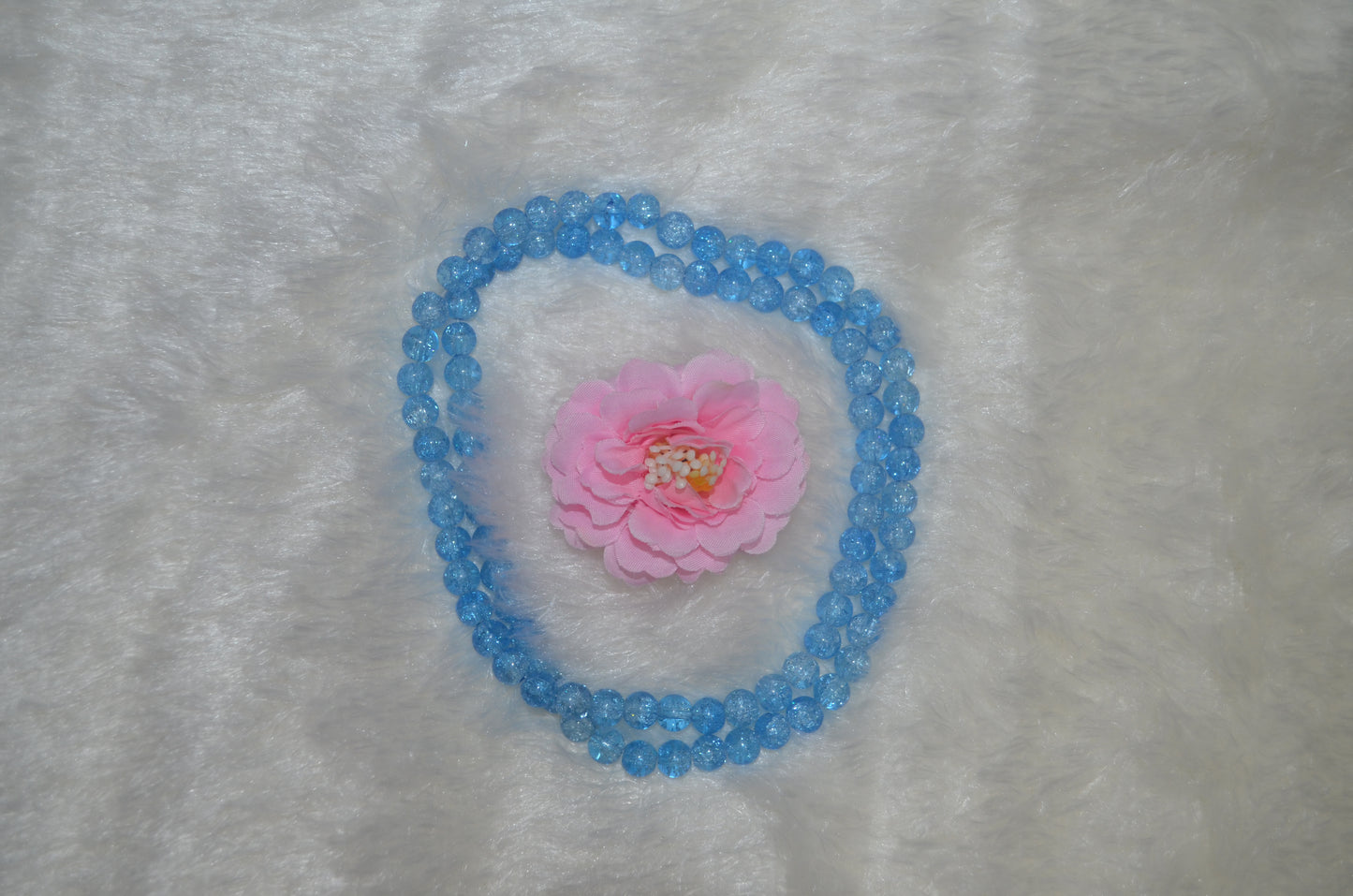 Crackle Glass Beads - 26cm Strings, Pack of 5