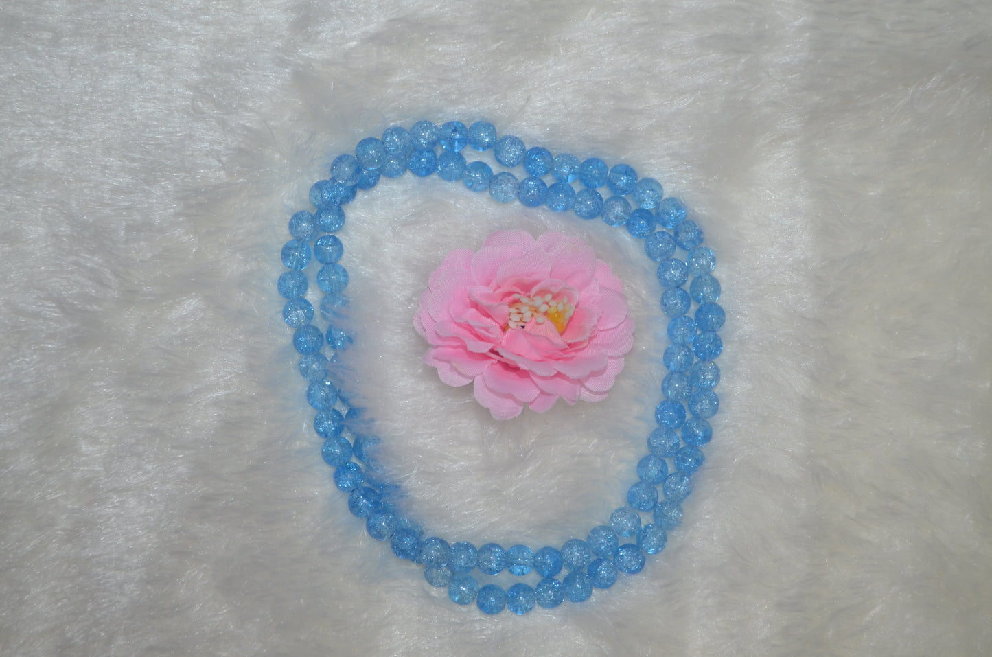 Crackle Glass Beads - 26cm Strings, Pack of 5