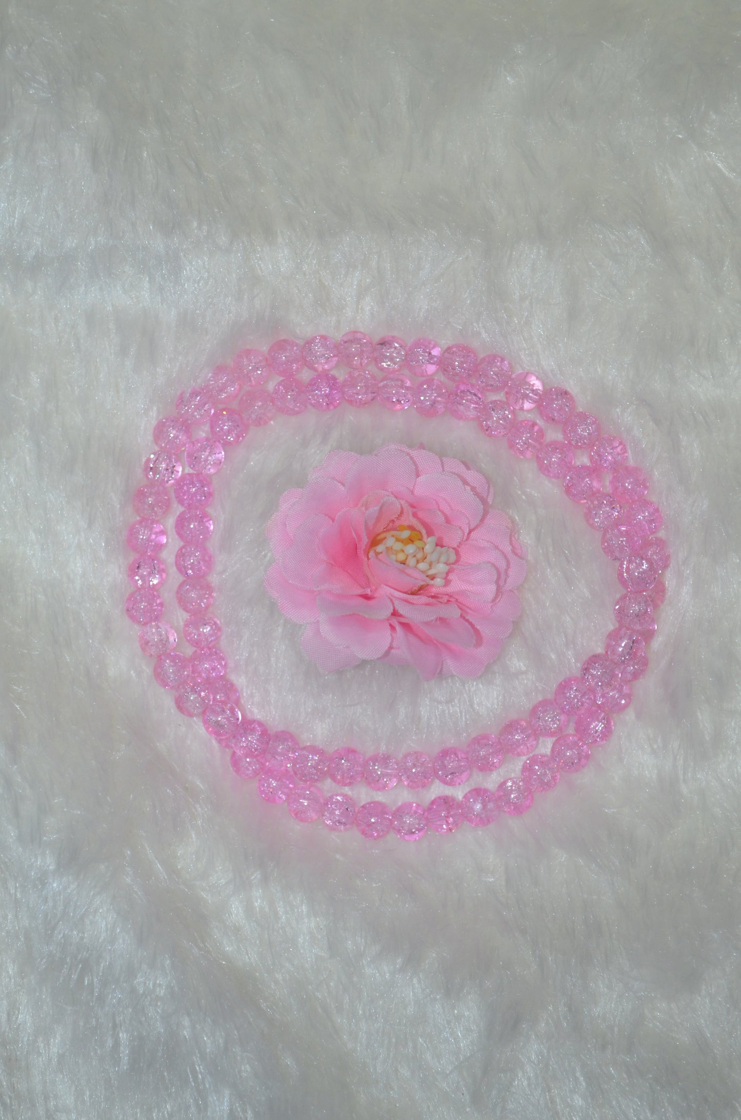 Crackle Glass Beads - 26cm Strings, Pack of 5