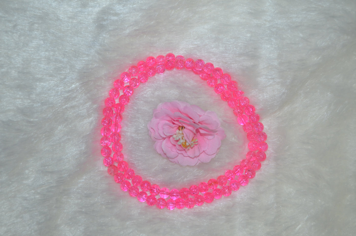 Crackle Glass Beads - 26cm Strings, Pack of 5