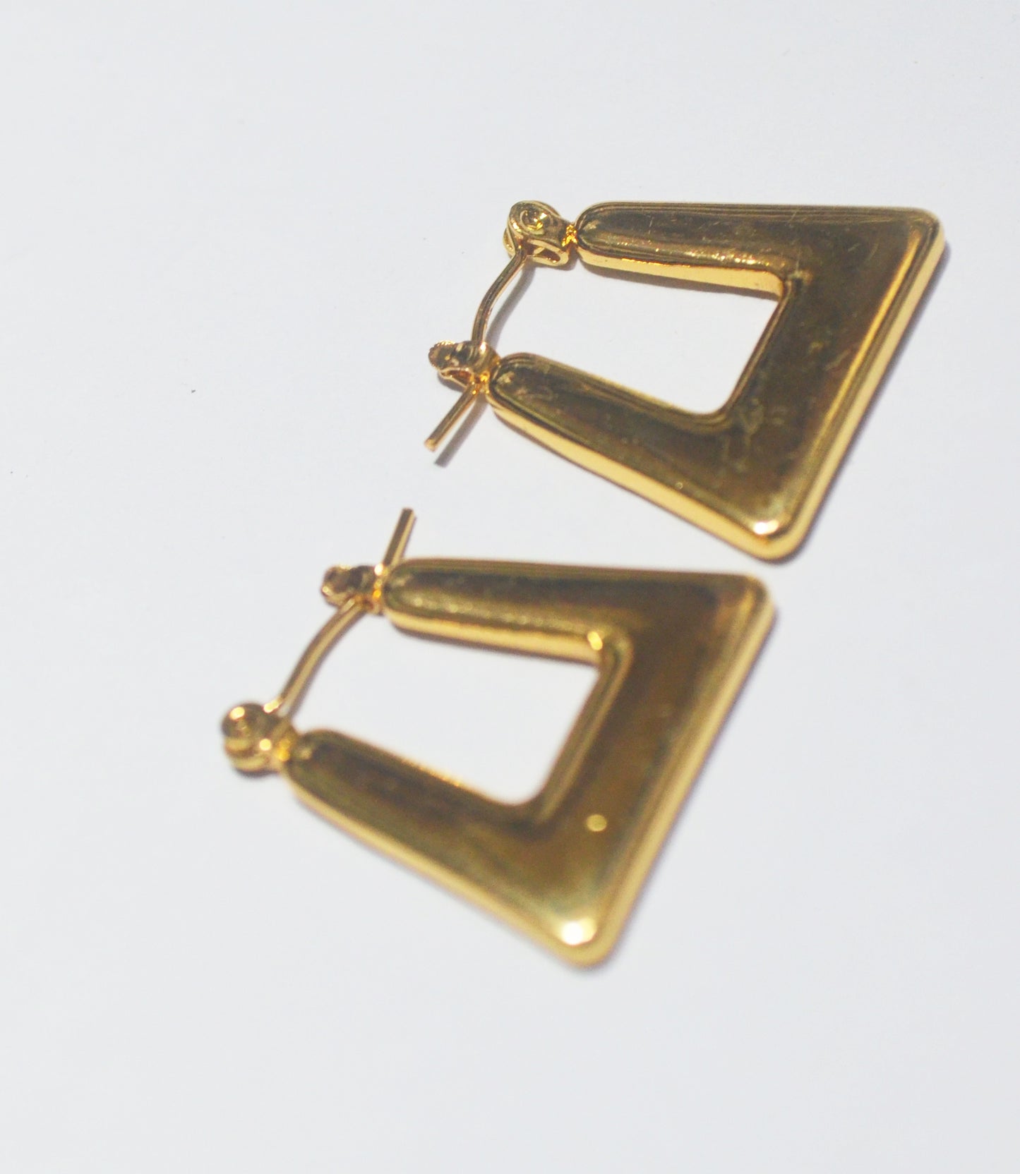 Stylish Gold Geometric Earrings with Anti-Tarnish Coating