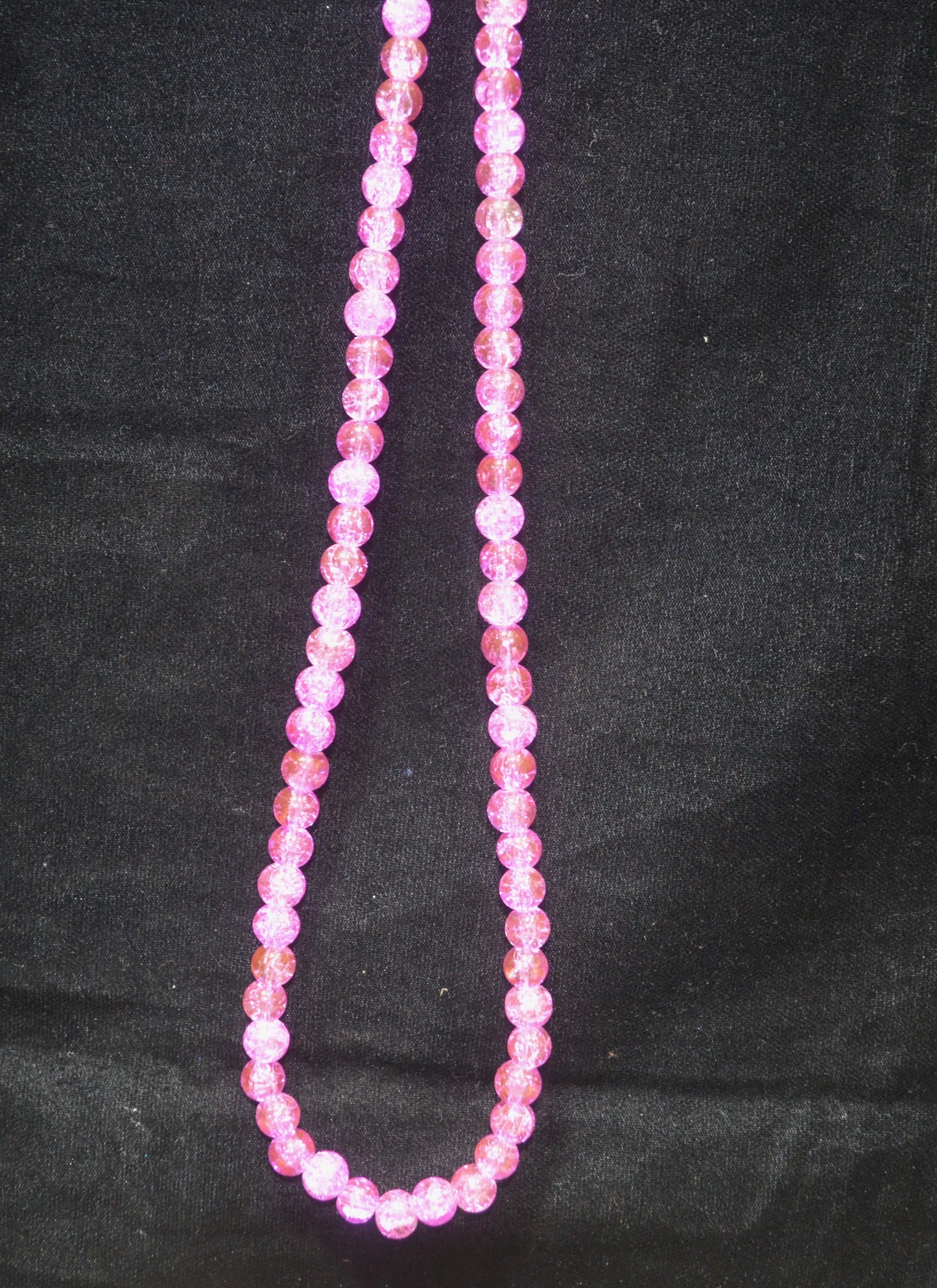Crackle Glass Beads - 26cm Strings, Pack of 5
