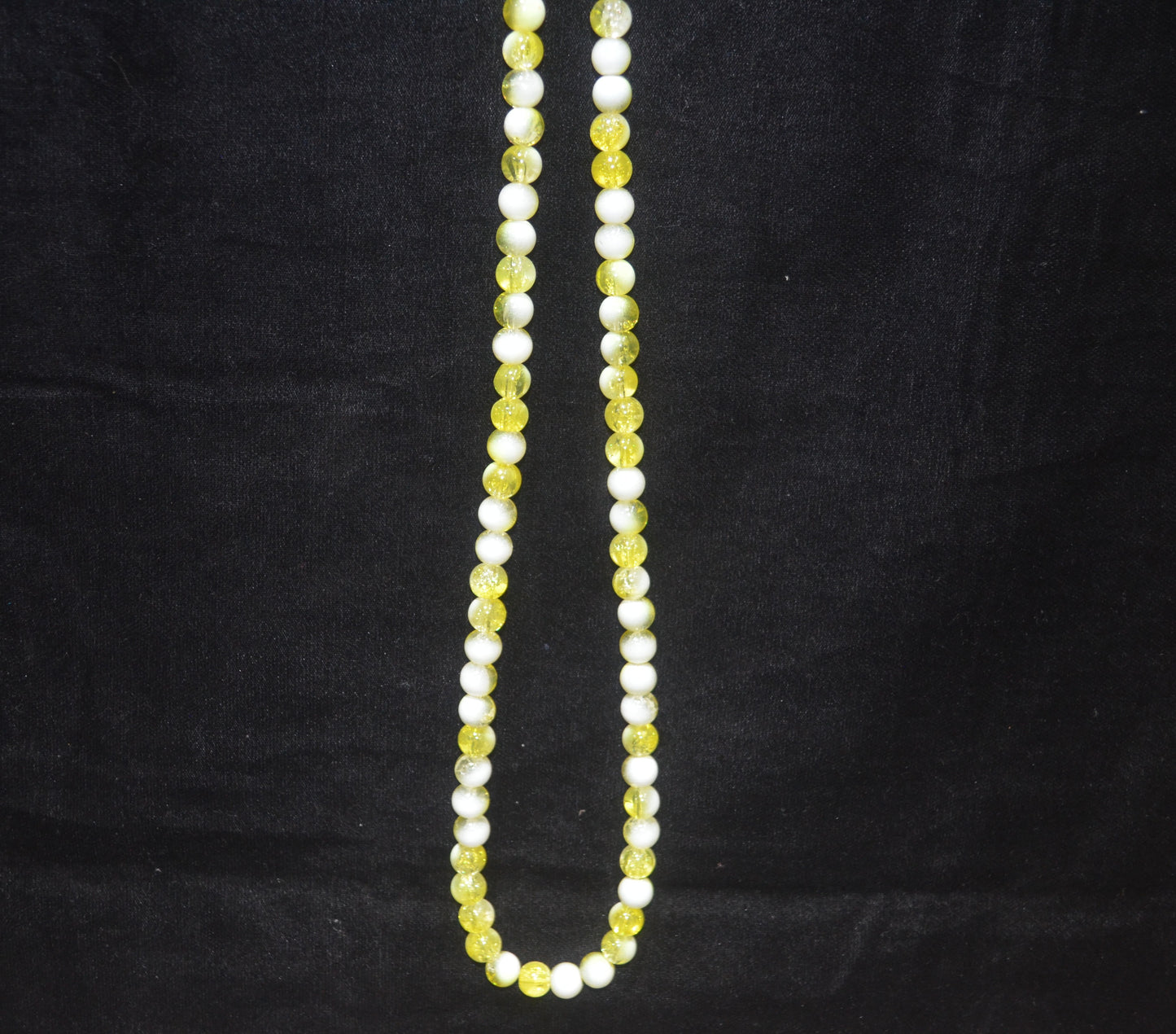 Dual-tone color Crackle Glass Beads - 26cm Strings, Pack of 5