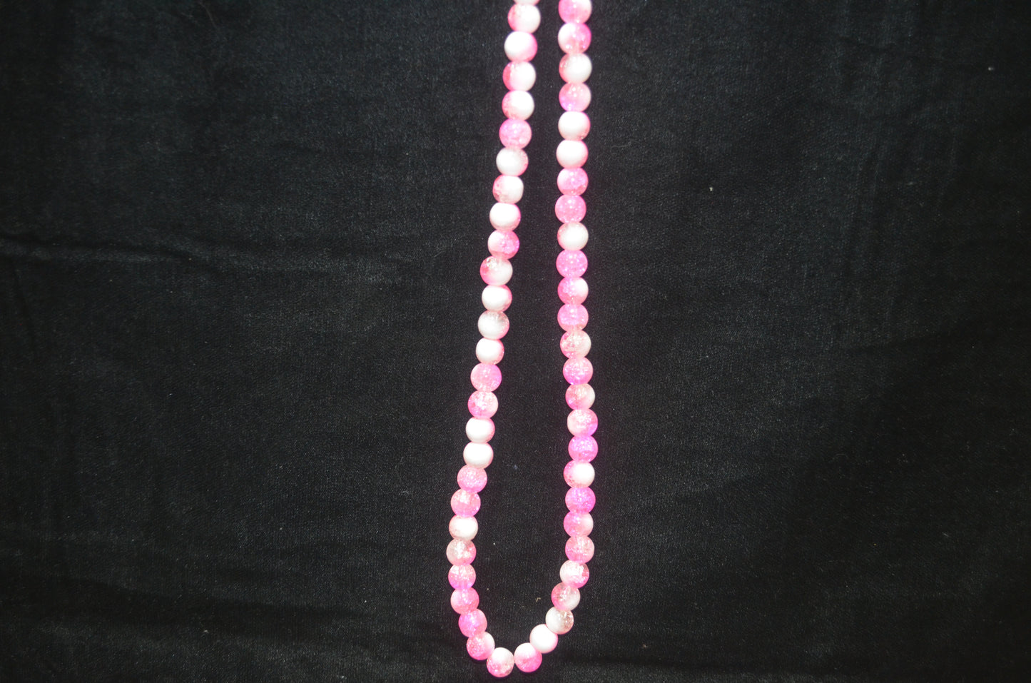 Dual-tone color Crackle Glass Beads - 26cm Strings, Pack of 5