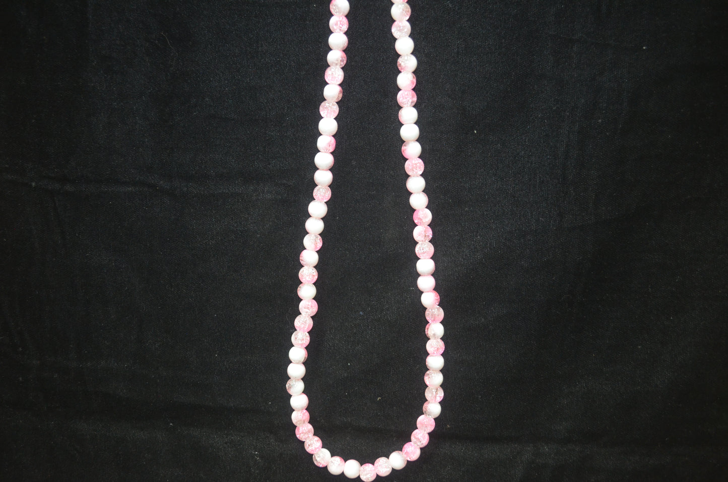 Dual-tone color Crackle Glass Beads - 26cm Strings, Pack of 5