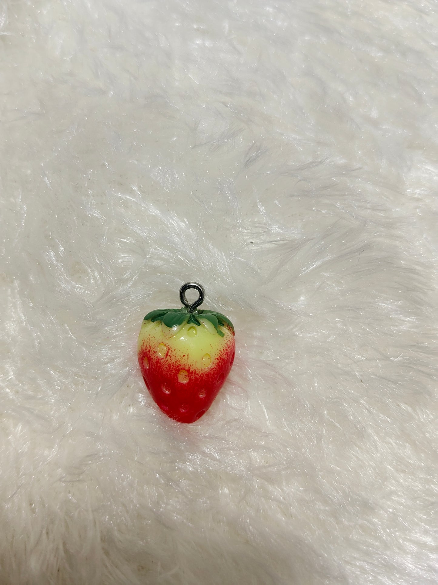 Sweet & Juicy Half-Ripe Strawberry Charm for Kids comes in pack of 10