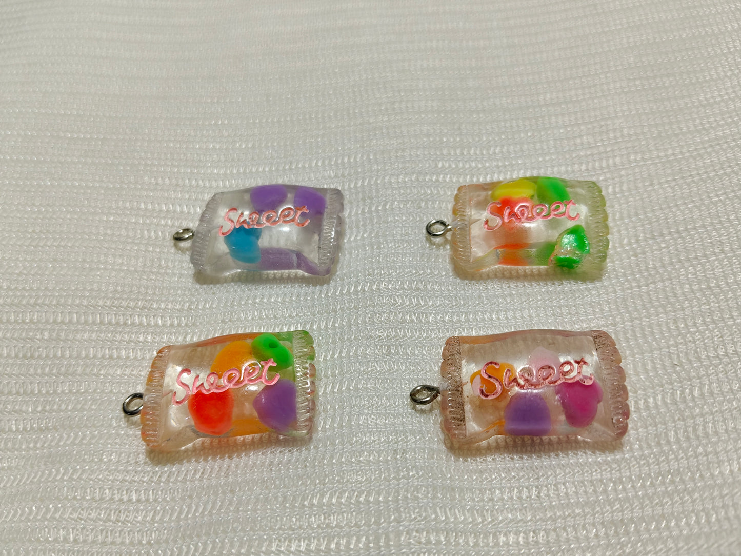 6-Pack Multi-Color Sweet Candy Packet Charms