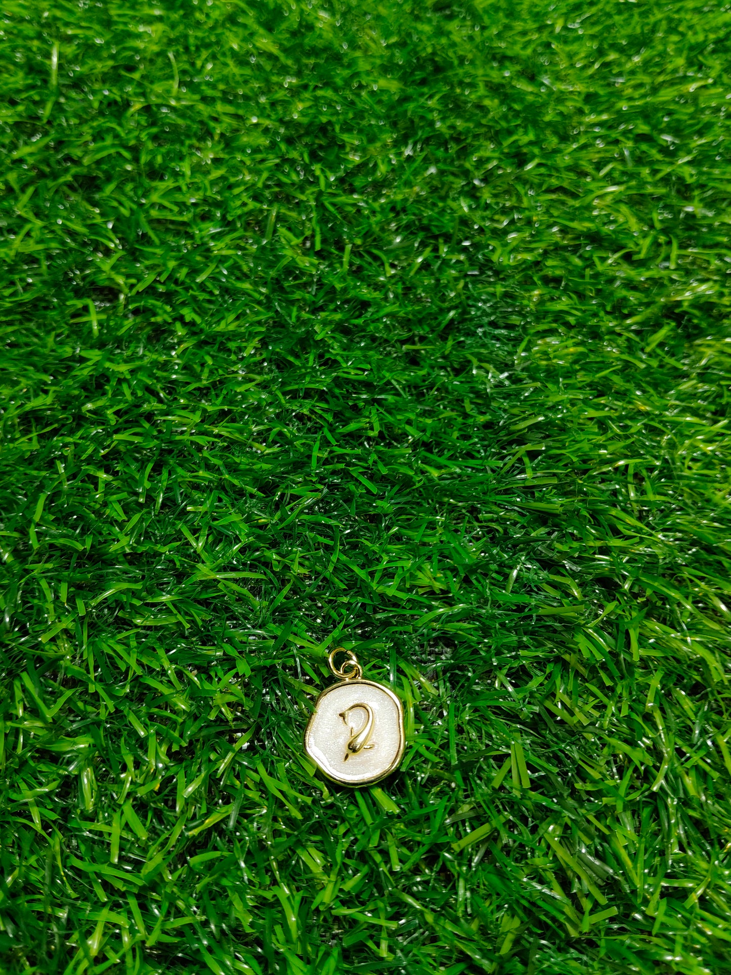 Gold-Shark Charms | Anti-Tarnish Enamel Jewelry Pendants