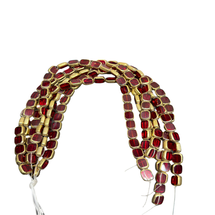 Glass beads square 10 mm