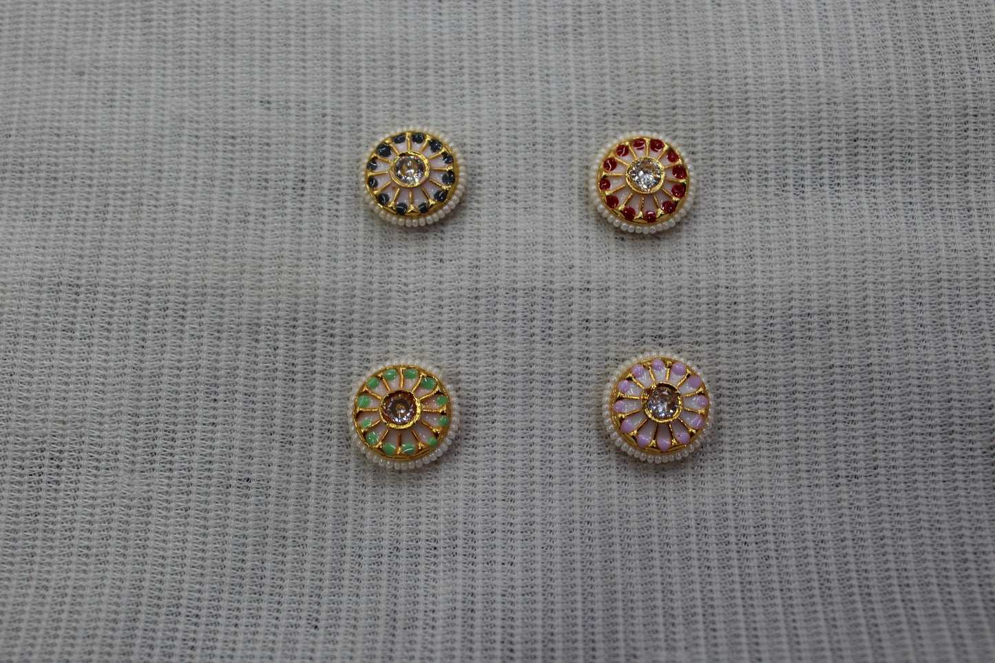 Meenakari Raw Material Loose Beads Spacers, Connectors, Components for Jewellery Making |Size