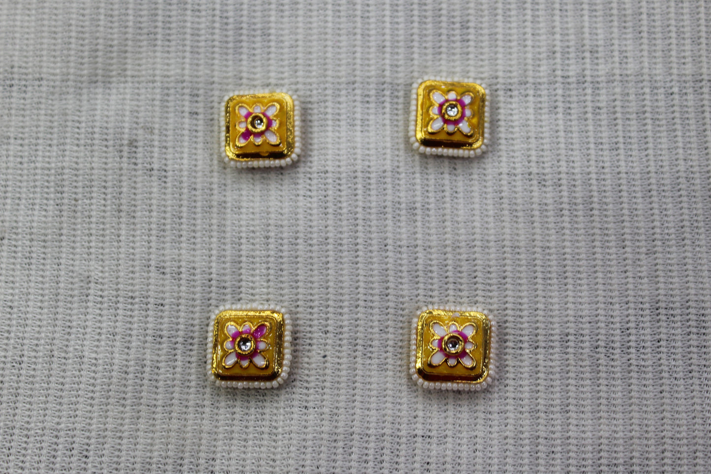 Meenakari Raw Material Loose Beads Spacers, Connectors, Components for Jewellery Making