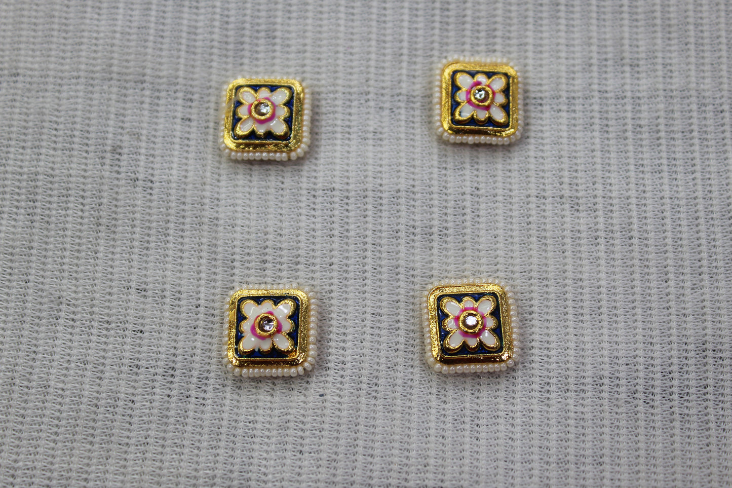 Meenakari Raw Material Loose Beads Spacers, Connectors, Components for Jewellery Making