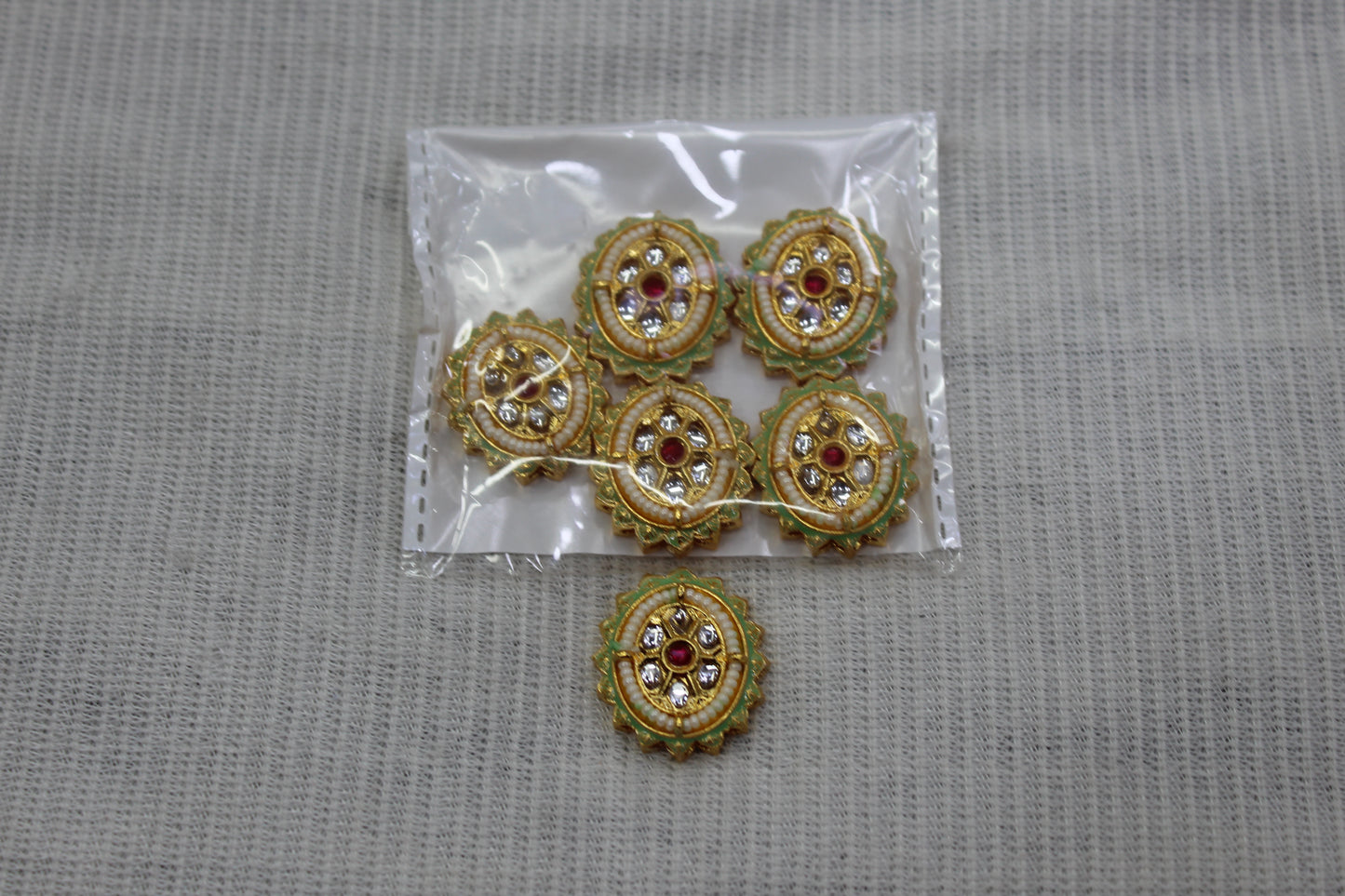 Meenakari Raw Material Loose Beads Spacers, Connectors, Components for Jewellery Making |Size