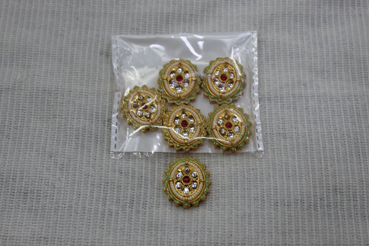 Meenakari Raw Material Loose Beads Spacers, Connectors, Components for Jewellery Making |Size