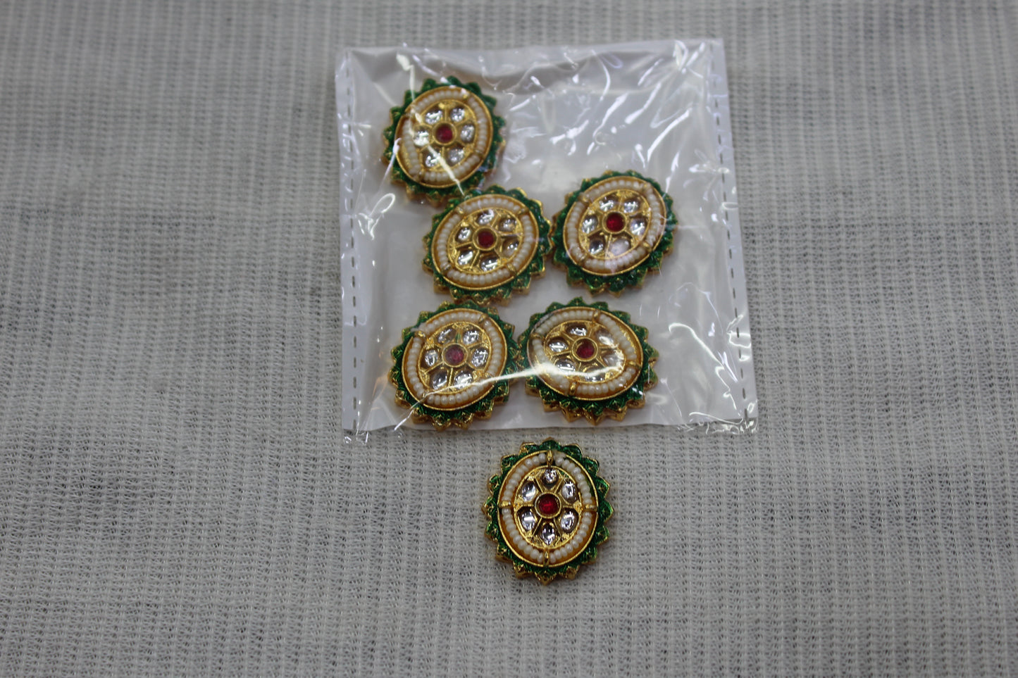 Meenakari Raw Material Loose Beads Spacers, Connectors, Components for Jewellery Making |Size