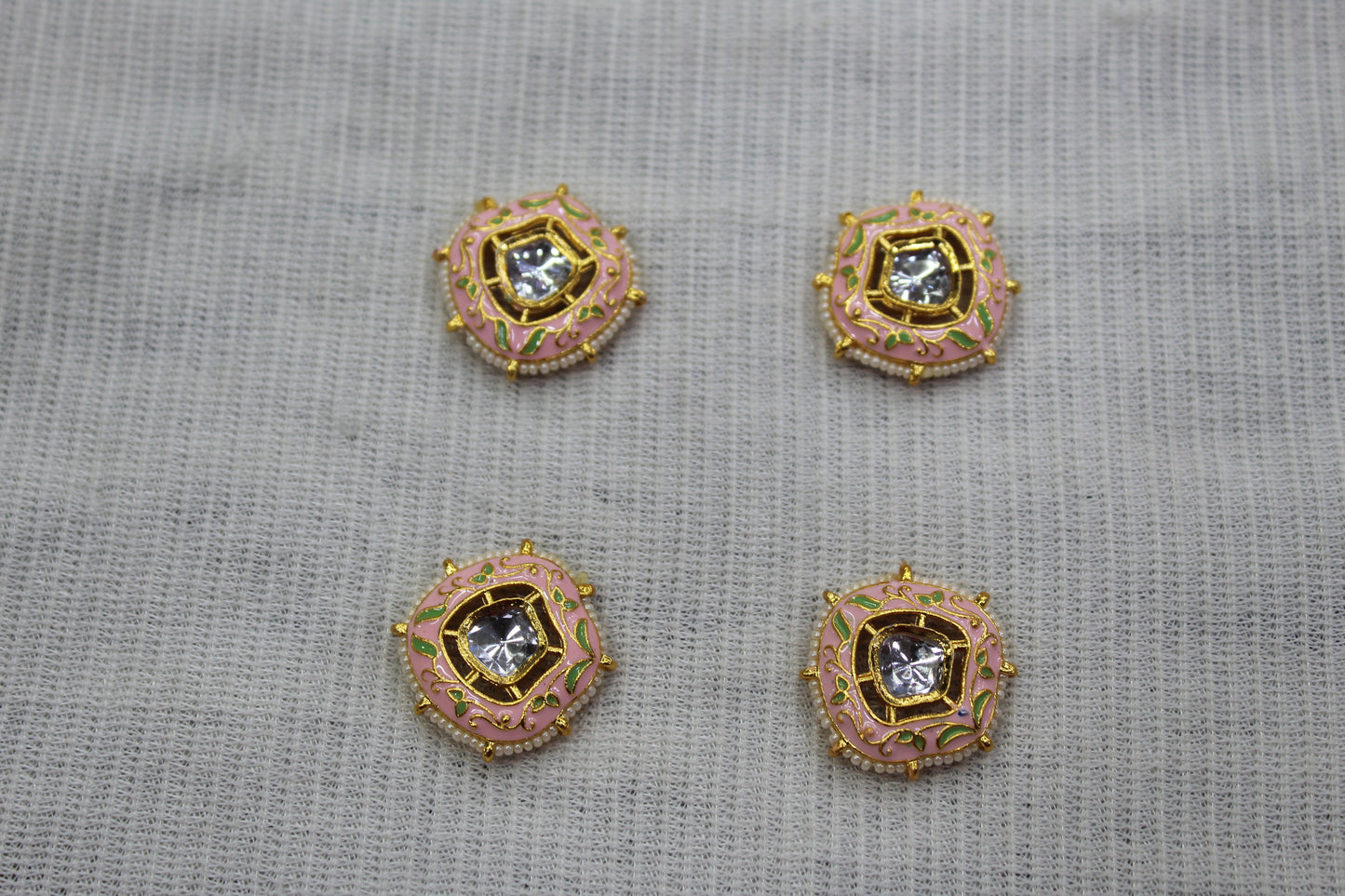 Meenakari Raw Material Loose Beads Spacers, Connectors, Components for Jewellery Making |Size