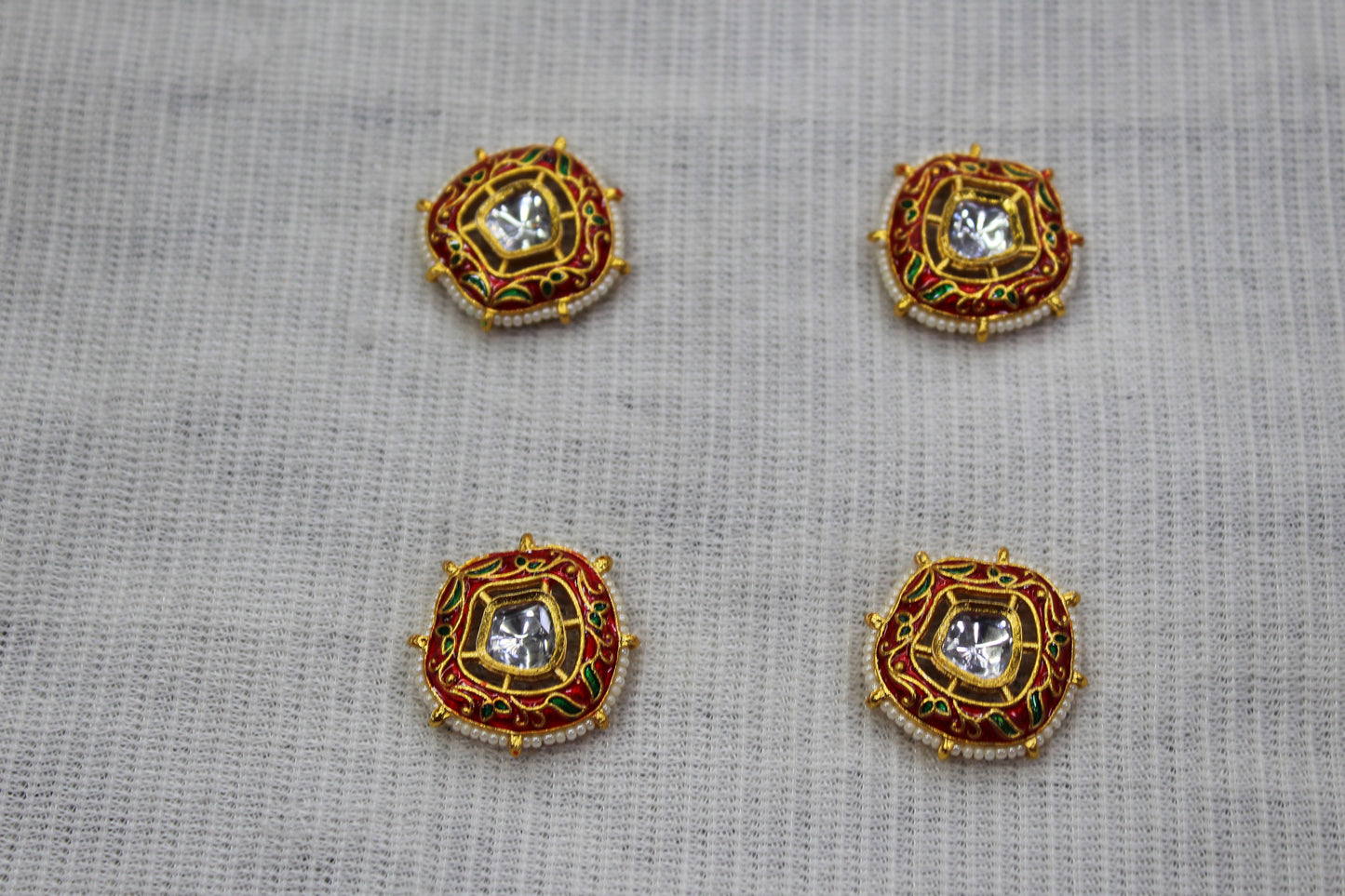 Meenakari Raw Material Loose Beads Spacers, Connectors, Components for Jewellery Making |Size