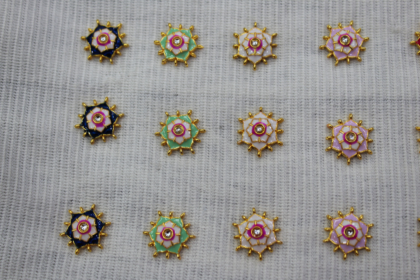Meenakari Raw Material Loose Beads Spacers, Connectors, Components for Jewellery Making |Size :