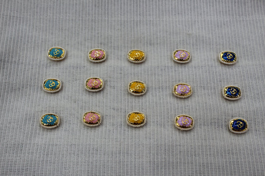 Meenakari Raw Material Loose Beads Spacers, Connectors, Components for Jewellery Making |Size :