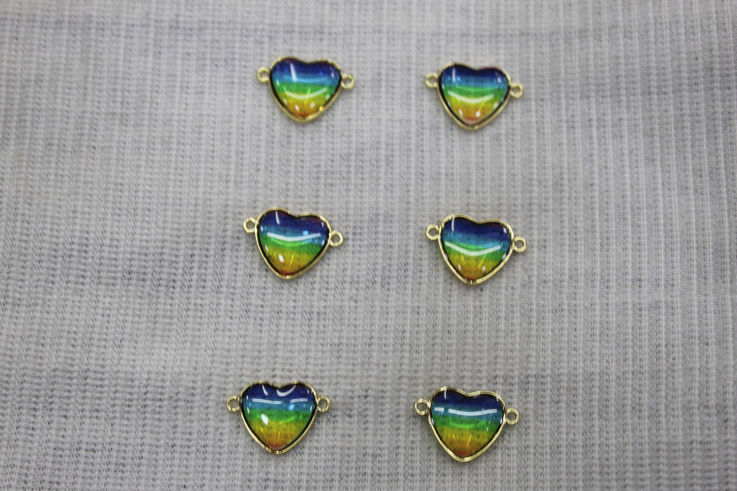 Connctor Heart Charms Anti Tarnish