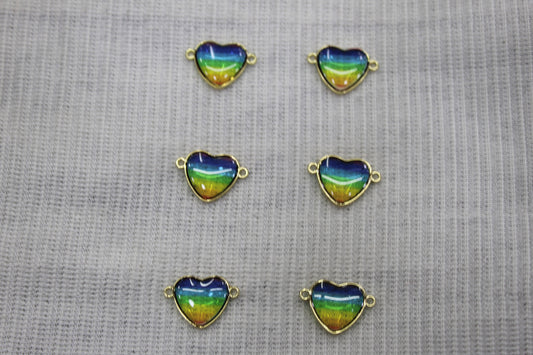 Connctor Heart  Charms Anti Tarnish