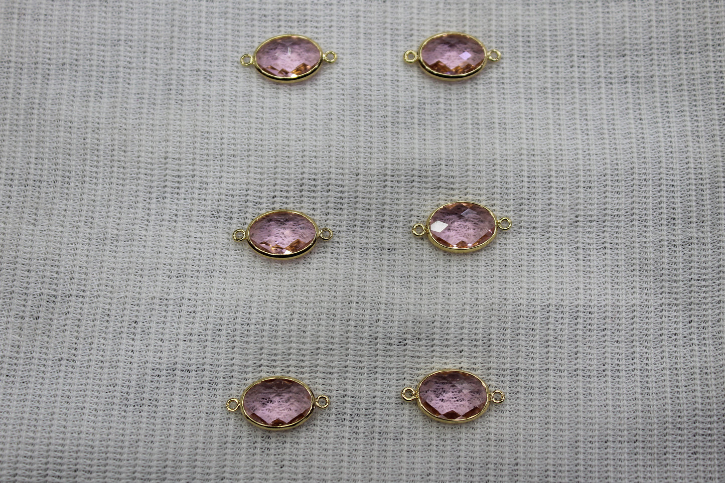 Connctor Oval Purpal Charms Anti Tarnish
