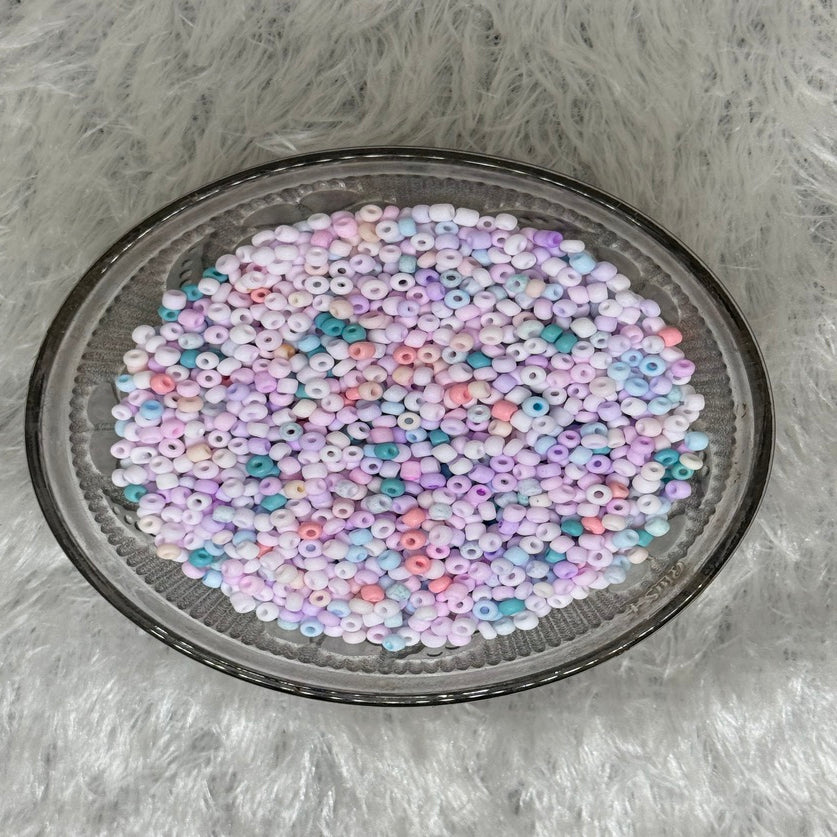 Glass Seed beads Light multi colors