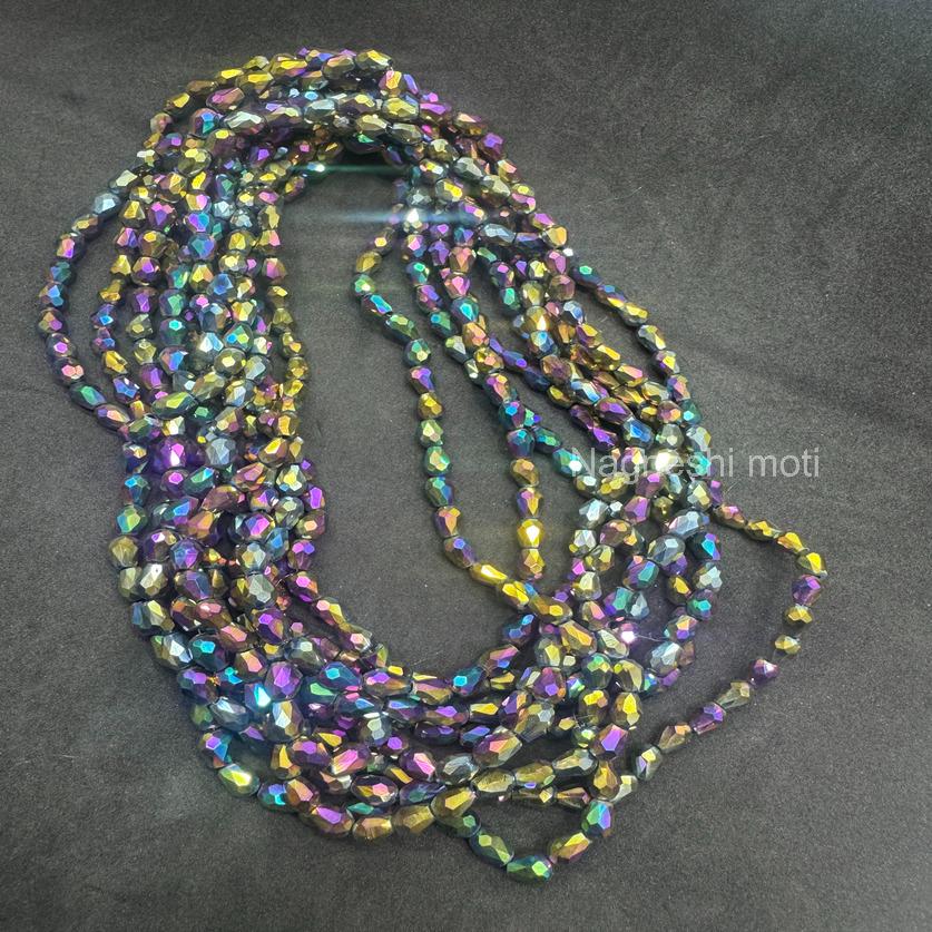 Elegant drop glass Beads 5@7