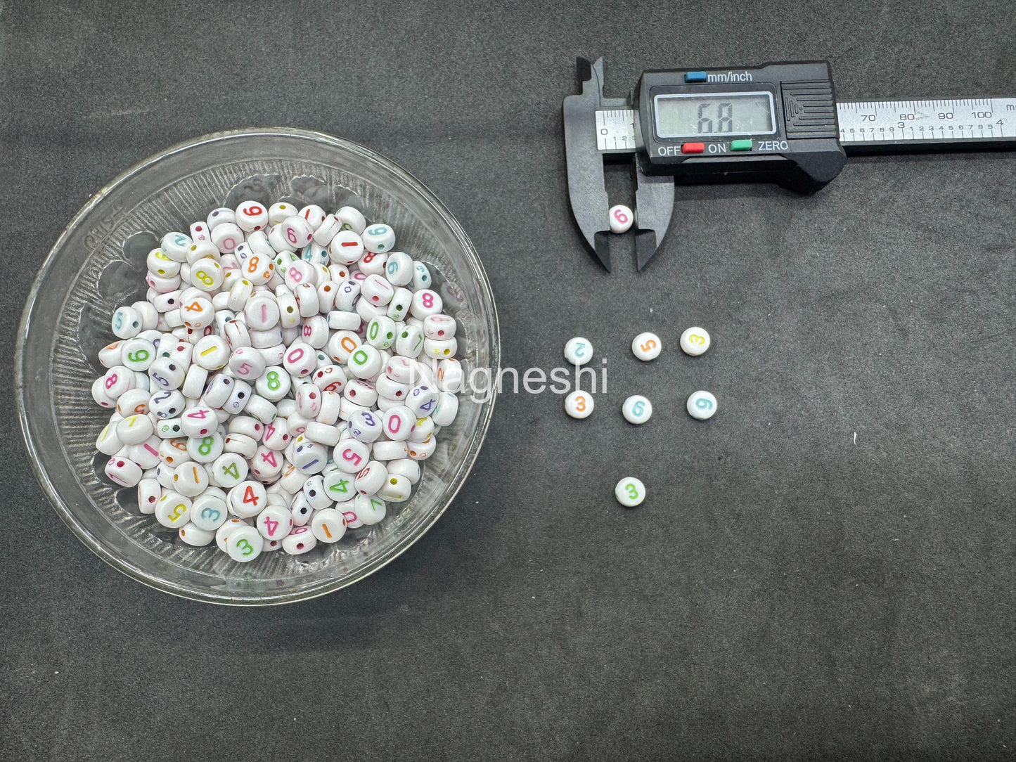 Plastic Alphabet Beads Multi