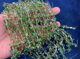 Tulip Glass Beads Brown