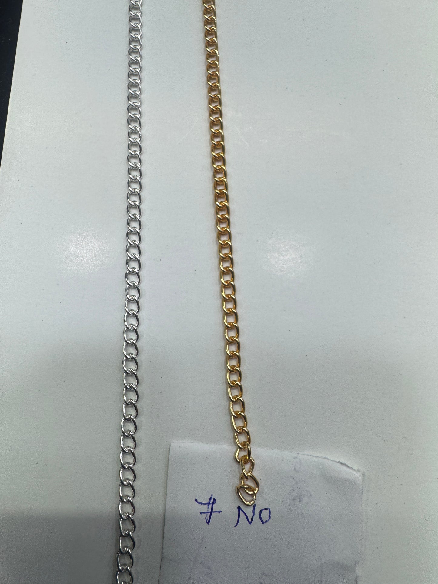 Metal Chain (Indian Plating) Good Quality 7 Number
