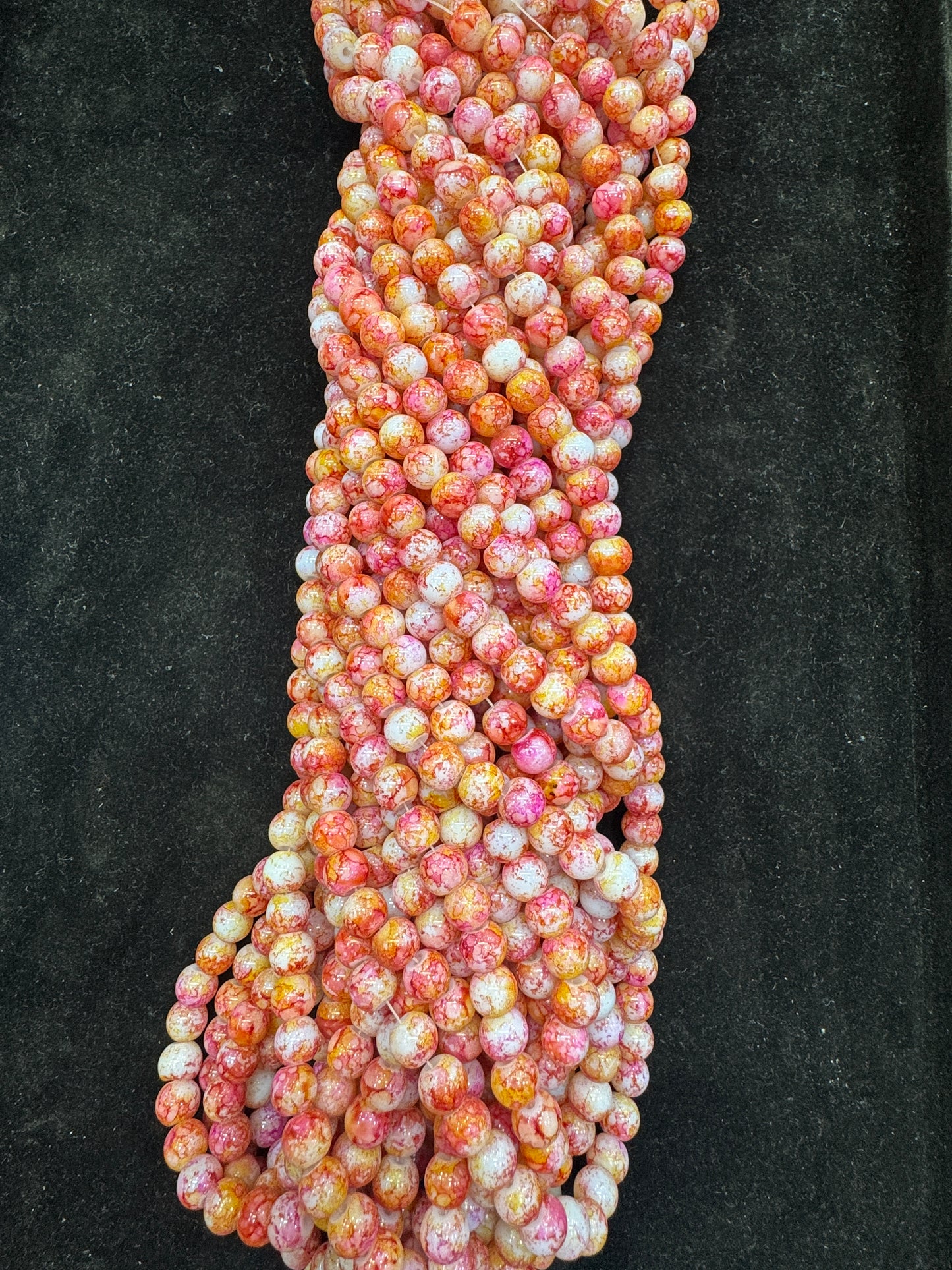 Glass Beads 8 mm Opeak