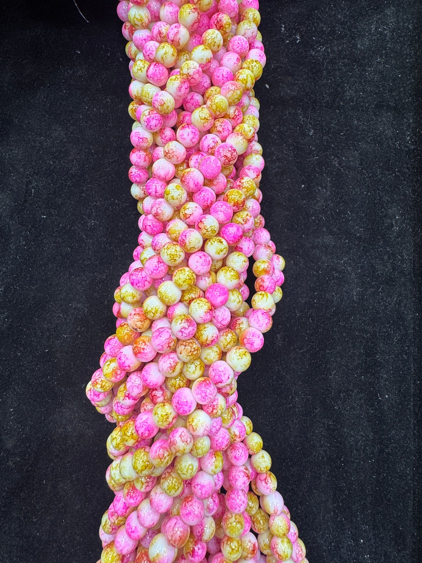 Glass Beads 8 mm Opeak