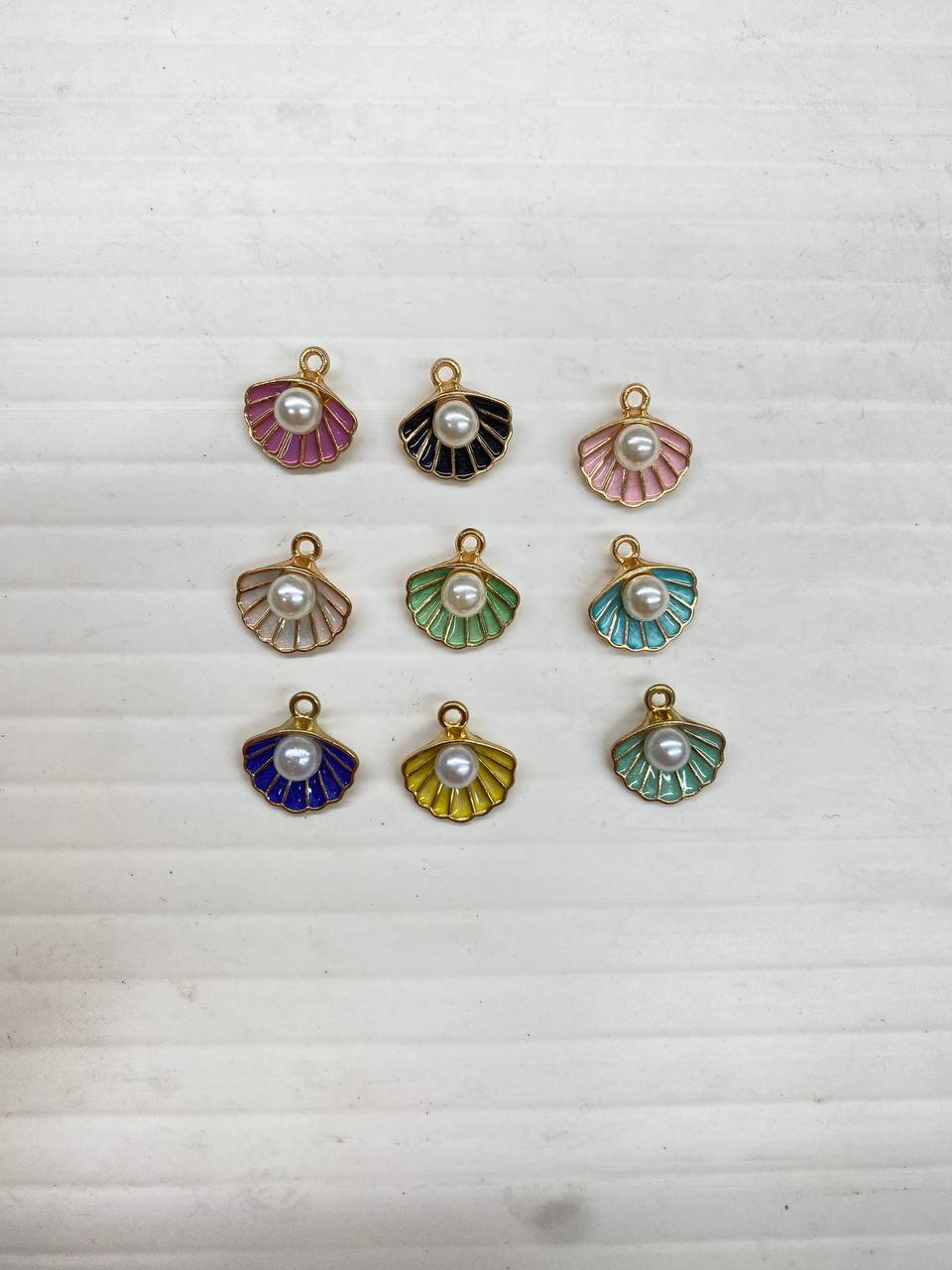 Metel Enamel Charms Shall