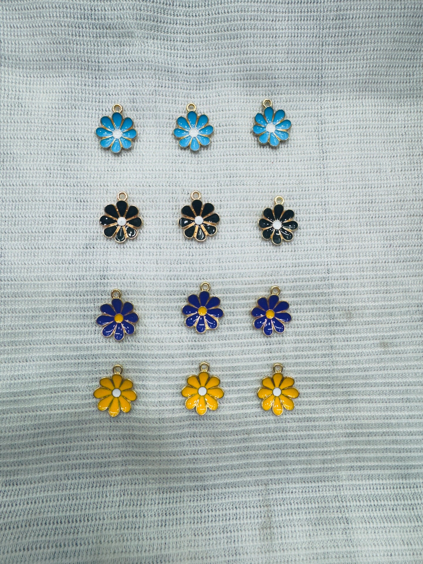 Enamel Flower Charms