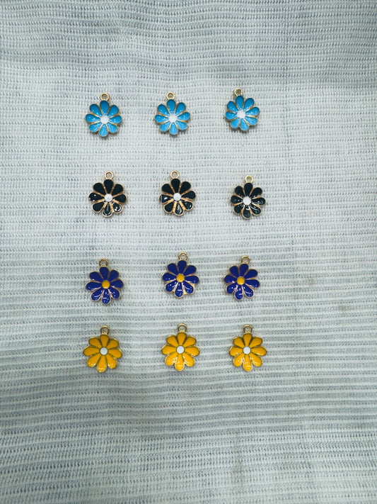 Enamel Flower Charms