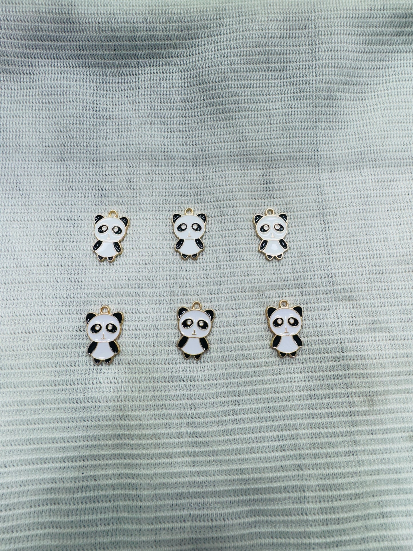 Enamel Panda Charms