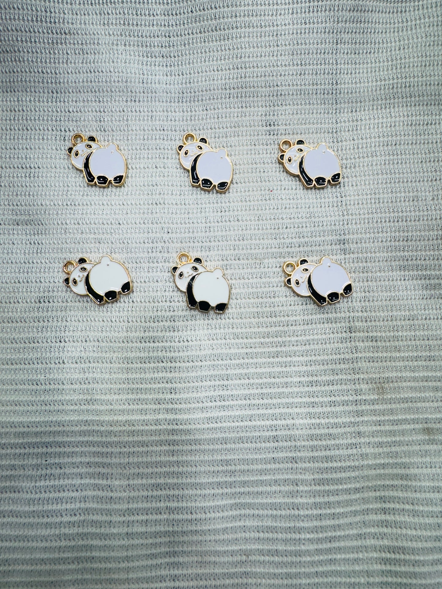 Enamel Panda Charms