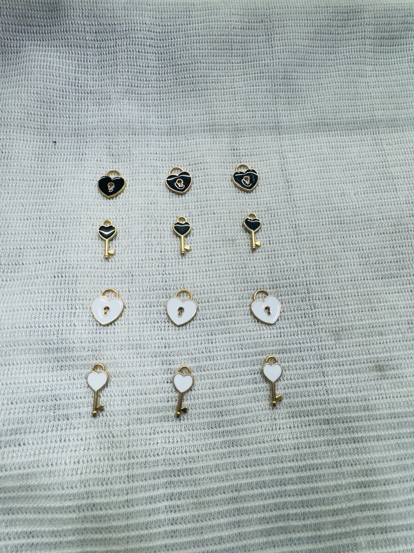 Enamel Lock & Key Charms