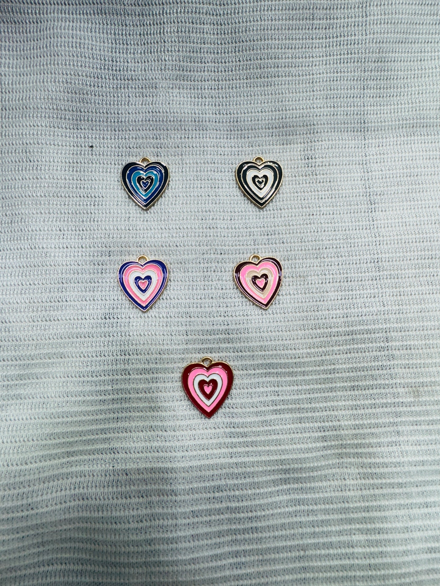 Enamel Heart Charms